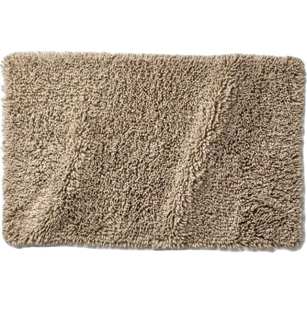 Casaluna CASALUNA 21-inch x 34-inch Mélange Looped Bath Rug in Dark Sand | EZ Auction