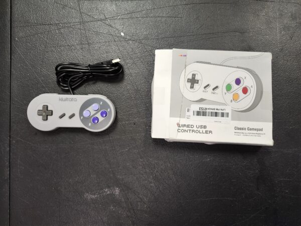 Classic SNES USB Controller for Retro Gamings, Super NES Wired USB Joypad Game Controller for Windows PC Mac Raspberry Pi | EZ Auction