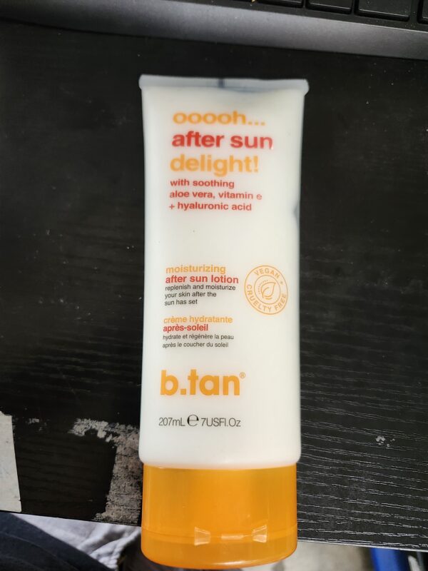 B.TAN After Sun Lotion | Ooooh Aftersun Delight - Aloe Vera & Hyaluronic Acid, Sun Burn Skin Relief, Moisturizing Body Cream, 7 Fl oz | EZ Auction