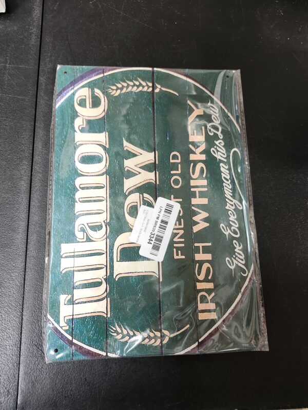 GCOCL Tullamore Dew Irish Whiskey Logo Retro Wall Decor Bar Man Cave Metal Tin Sign 8x12in | EZ Auction