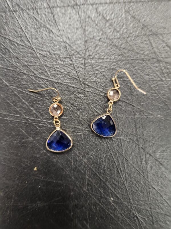 Sapphire Blue Earrings for Women Dangle Earrings Blue Topaz Earrings Handmade Aquamarine Earrings Drop Earrings for Women | EZ Auction