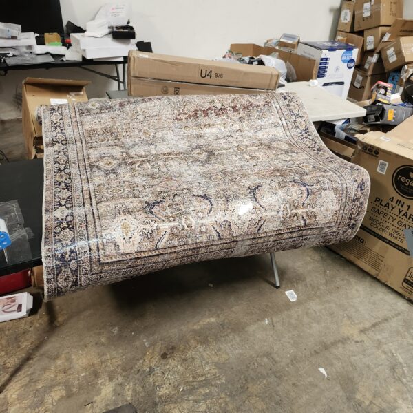 Loloi II Layla Olive/Charcoal 5'-0" x 7'-6" Area Rug | EZ Auction