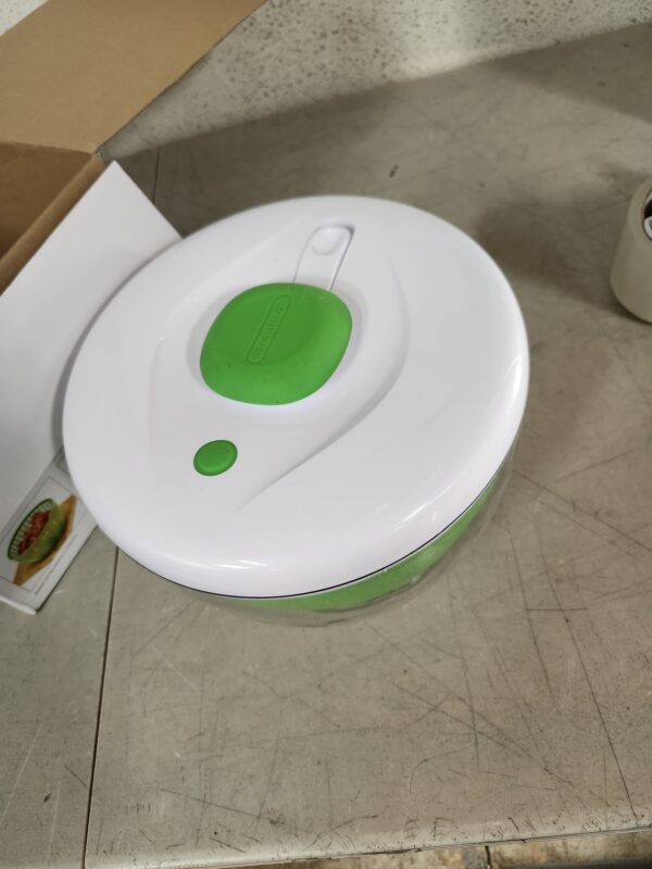 Farberware Easy to use pro pump spinner with bowl, colander and built in draining system for fresh, crisp, clean salad and produce, Large 6.6 quart, Green | EZ Auction