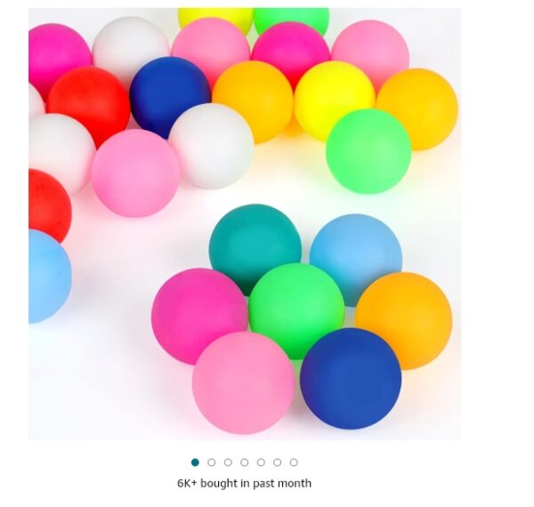 28 Pcs Colored Ping Pong Balls, 40mm Table Tennis Balls, Ping Pong Balls for Games or Arts, Pong Balls for Kids, Pet Toys | EZ Auction