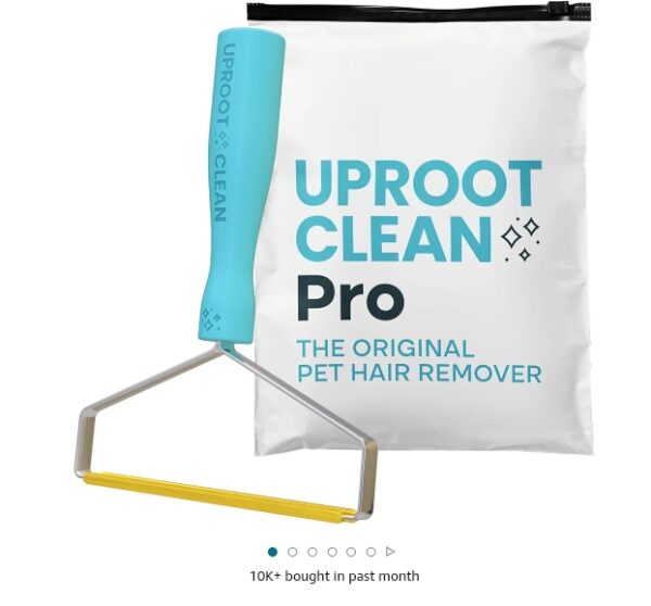 Uproot Cleaner Pro Pet Hair Remover - Special Dog Hair Remover Multi Fabric Edge and Carpet Scraper by Uproot Clean - Cat Hair Remover for Couch, Pet Towers & Rugs - Gets Every Hair! | EZ Auction