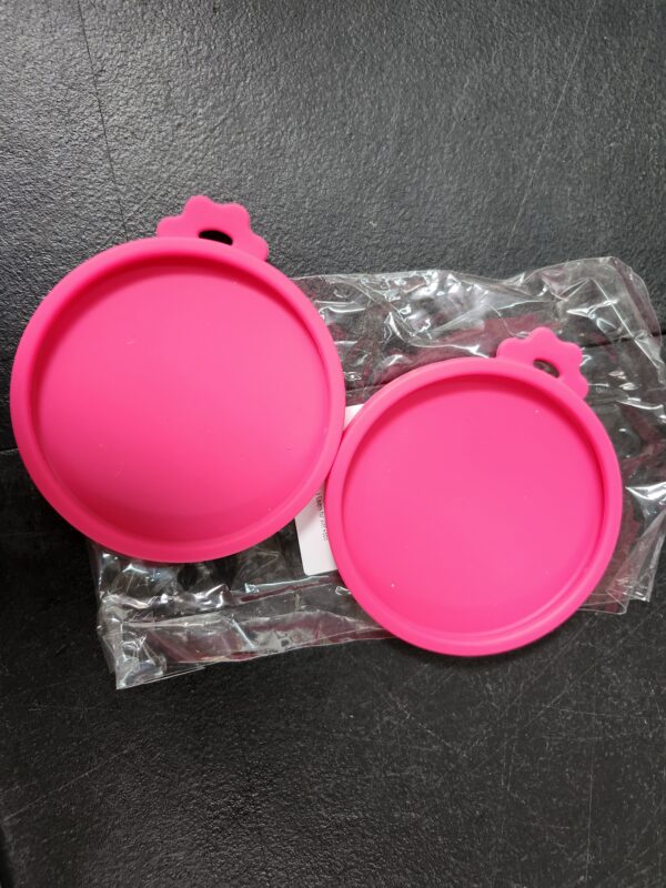 Cat Food Can Covers Lids for 5.5 oz Cans, 2 Pack Silicone Cat Food Can Lids for 5.5 oz 5.3 oz Cans...Pet Food Can Covers Reusable Can Toppers Savers for Wet Food | EZ Auction