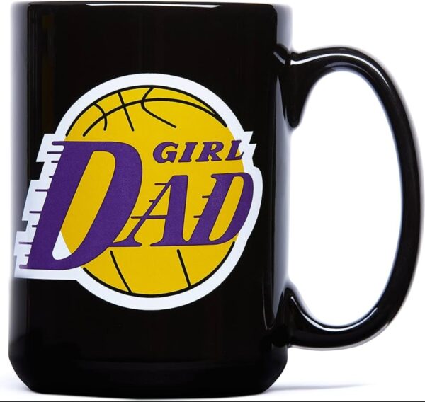 Girl Dad Coffee Mug Large 15 oz | Basketball Hoop, Sports Gifts | EZ Auction