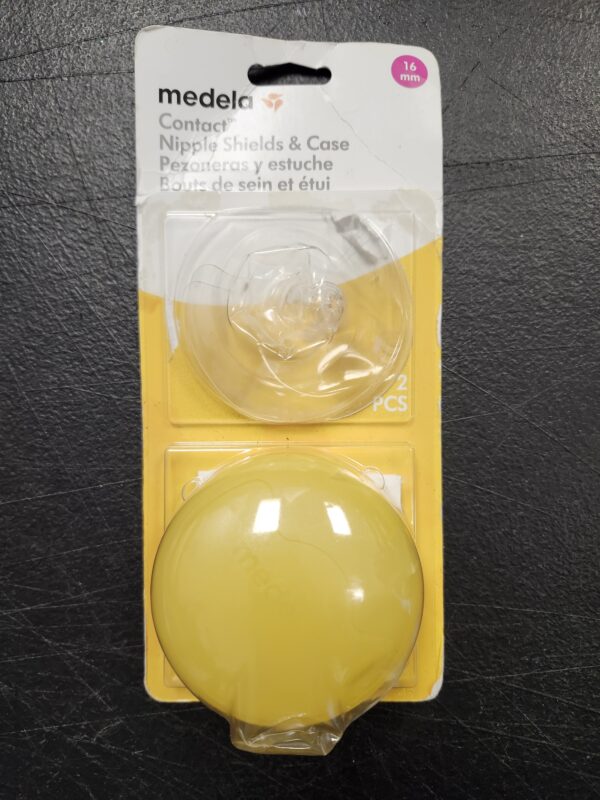 Medela Contact Nipple Shield for Breastfeeding, 16mm Extra Small Nippleshield, For Latch Difficulties or Flat or Inverted Nipples, 2 Count with Carrying Case, Made Without BPA, 3 Piece Set, 101034109 | EZ Auction