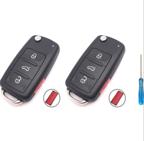 Keyless Entry Replacement Key Fob Cover Case fit for VW Jetta Passt Remote Control Key Fob Shell 4 Buttons | EZ Auction