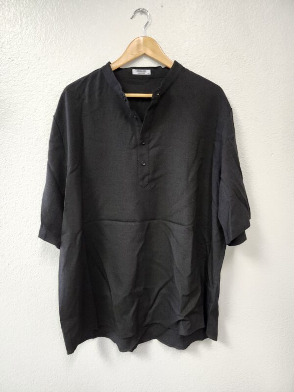 *** XXL***COOFANDY Men's Casual Henley Shirt Band Collar Short Sleeve Shirt Summer Beach Hippie T-Shirt | EZ Auction
