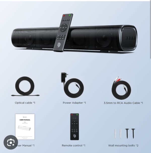 Bomaker Tapio IV Soundbar 16" 2.0 Channel TV Soundbar 5.0 Bluetooth | EZ Auction