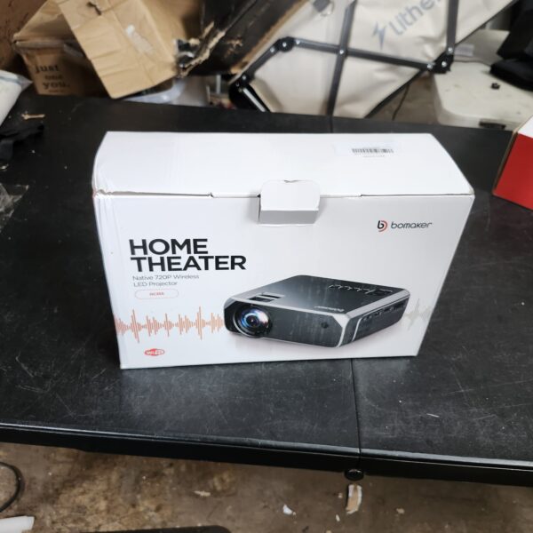 Bomaker Home Theater Projector Native Resolution: 1280*720 GC35 - GRAY | EZ Auction