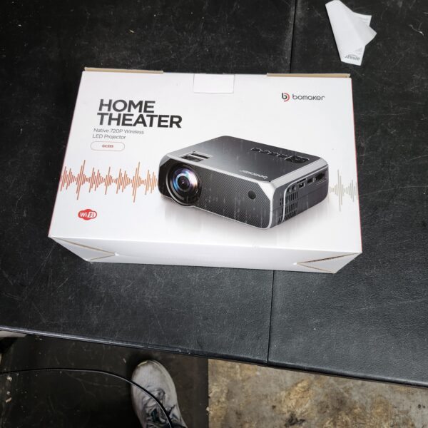 Bomaker Home Theater Projector Native Resolution: 1280*720 GC35 - GRAY | EZ Auction