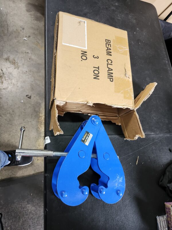 Beam Clamp 6600lbs, 3 Ton Load Capacity I Beam Clamp, Lifting Clamp 3.1''-12.6'' Adjustable Opening Flange Range | Beam Clamps for Rigging, Ideal Handyman's Gift | EZ Auction