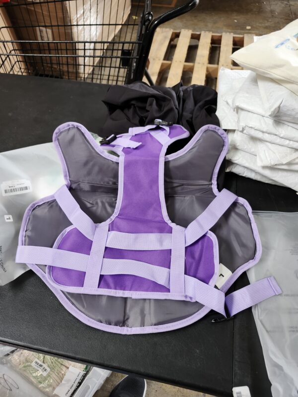 Dog Life Jacket Large, Reflective Dog Life Vest for Swimming Boating, Dog Swim Vest with Superior Buoyancy & Rescue Handle, Adjustable Dog lifejacket for Large Dogs (Purple,L) | EZ Auction