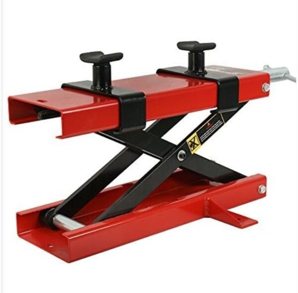 1100 LB Motorcycle Center Scissor Lift Jack Hoist Stand Bikes ATVs Scooter Crank Stand | EZ Auction