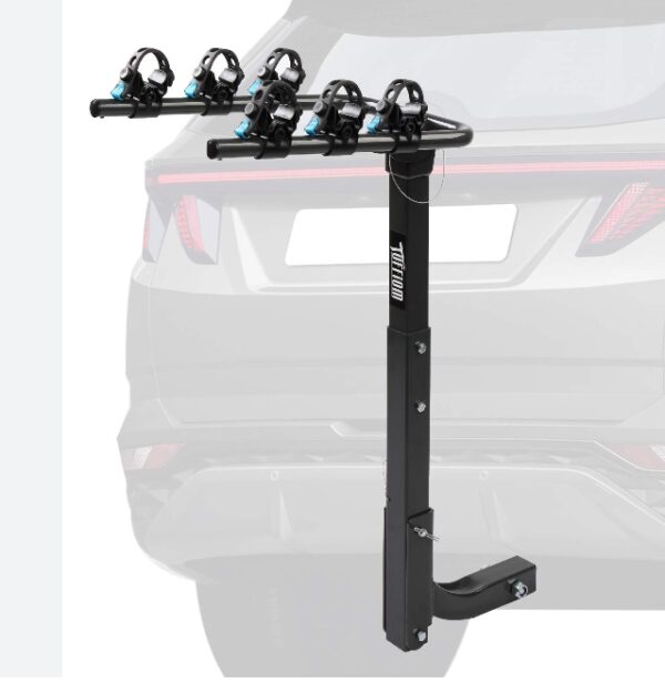 3 Bike Rack Bicycle Carrier Racks Hitch Mount Double Foldable Rack for Cars, Trucks, SUV's and minivans | EZ Auction