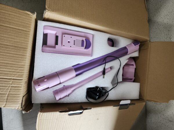 ***USED***Homeika- Pro Version- 28k PA Cordless Vacuum- Digital Display- 50 Min Run Time- 3 Speeds- Telescopic – 300 Watts- Brushless Motor- 8 in 1- HEPA Filter- for All Floors- Detachable Battery Purple | EZ Auction