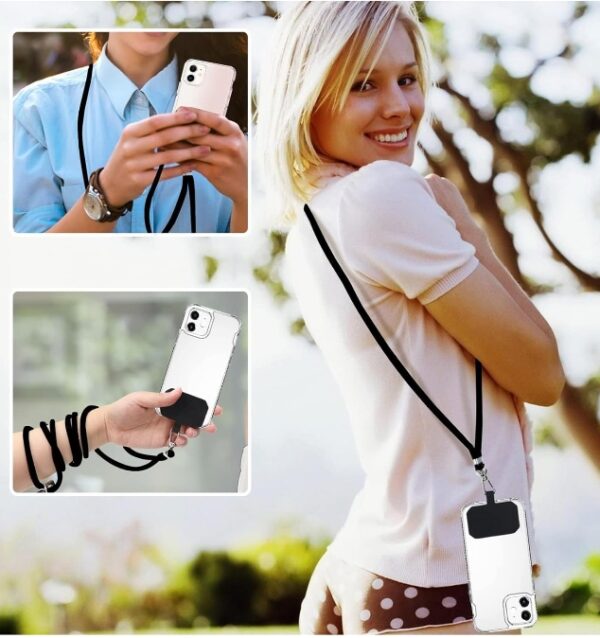 5 Pcs Universal Cell Phone Lanyard, Crossbody Patch Phone Lanyard with Adjustable Nylon Neck Strap with Every Mobile Phone | EZ Auction