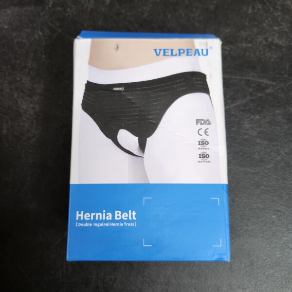 *** SIZE M *** VELPEAU Hernia Belt Truss for Men and Women - Hernia Support Brace for Single/Double Inguinal or Sports Hernia, 2 Removable Compression Pads & Adjustable Groin Straps(Medium, Hip Circumference 35-42") | EZ Auction