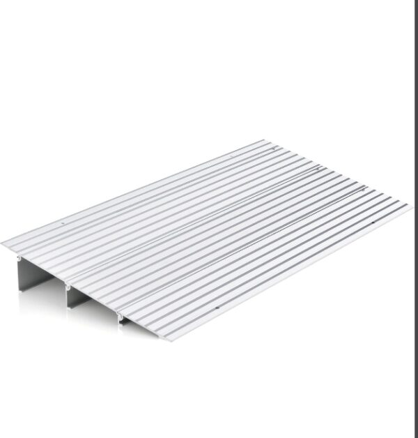 S AFSTAR Door Threshold Ramp, 3" Rise Entry Ramp with Aluminum Frame & Non-slip Surface, 700LBS Weight Capacity, Adjustable Door Ramp for Wheelchairs, Scooters, Power Chairs, Walkers (3" Rise) | EZ Auction