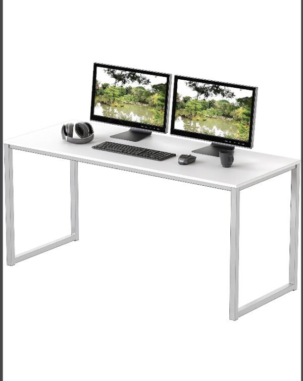 SHW Home Office 48-Inch Computer Desk, 24" Deep, White | EZ Auction