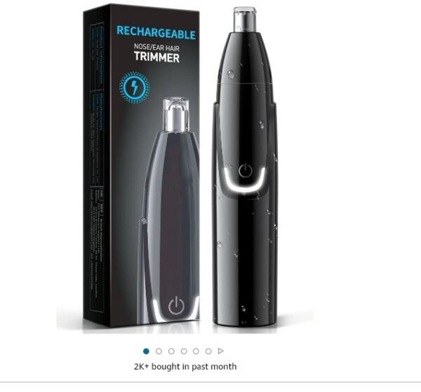 ZORAMI Rechargeable Ear and Nose Hair Trimmer - 2024 Professional Painless Eyebrow & Facial Hair Trimmer for Men Women, Powerful Motor and Dual-Edge Blades for Smoother Cutting Black | EZ Auction