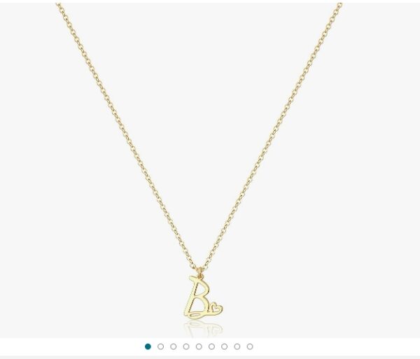 Tewiky Initial Necklace for Women-14k Gold Filled/925 Sterling Silver Dainty Gold Letter Necklace Trendy Cute Custom Personalized Monogram Necklace | EZ Auction