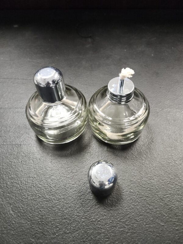 *** 2 PACK***Alcohol Burner Lamp，Glass Bunsen Burners Lab Equipment Heating Come with Metal Cap for Jewelry Soldering Making Wax Working | EZ Auction