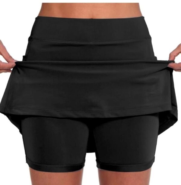 SIZE XS* Plus Size Skorts for Women Tummy Control High Waisted Athletic Tennis Golf Skirts with Shorts Pockets Biker Shorts | EZ Auction