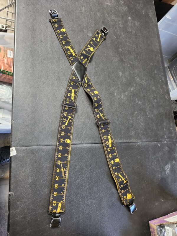 KUNN Mens Suspenders X-Back 2 Inch Wide Elastic Suspender Heavy Duty Clips Work Suspenders | EZ Auction