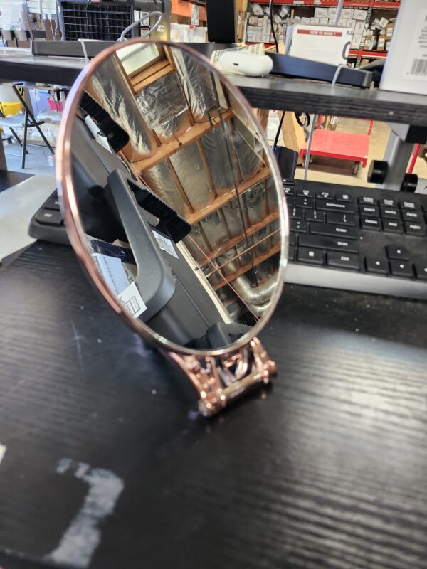 Metal Mirror Portable Double-sided Mirror Makeup Mirror Folding Handheld Mirror | EZ Auction