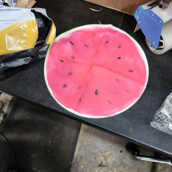 Watermelon Round Placemat Heat Resistant Washable Table Mats for Kitchen Dining Table Decoration,15.4 Inch | EZ Auction