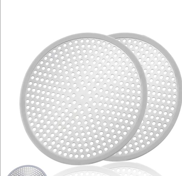 2PCS Shower Drain Hair Catcher/Strainer, Stopper for Stall Drain/Bathroom Floor Drain, Stainless Steel and Silicone Shield (10 inch) (Silver) | EZ Auction