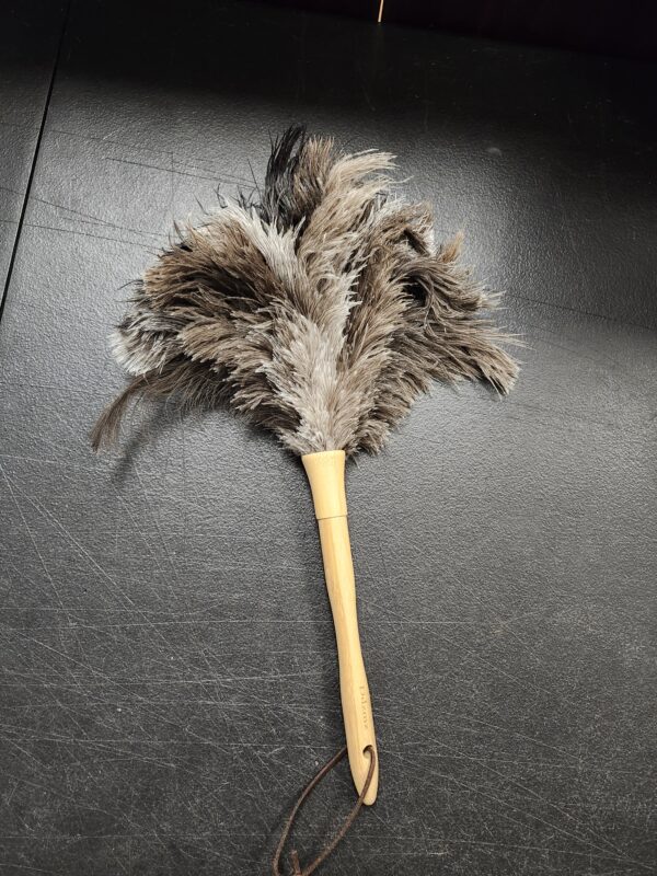 Ostrich Feather Duster 16 inch Ostrich Feather Duster Fluffy Natural Genuine Ostrich Feathers with Wooden Handle and Eco-Friendly Reusable Handheld Ostrich Feather Duster for Cleaning Supplies | EZ Auction