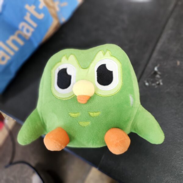 Duolingo Duo Plush - Officially Licensed - Reminder to Do Your Daily Lesson, Premium Plushie, Feather Green, 8.5" | EZ Auction