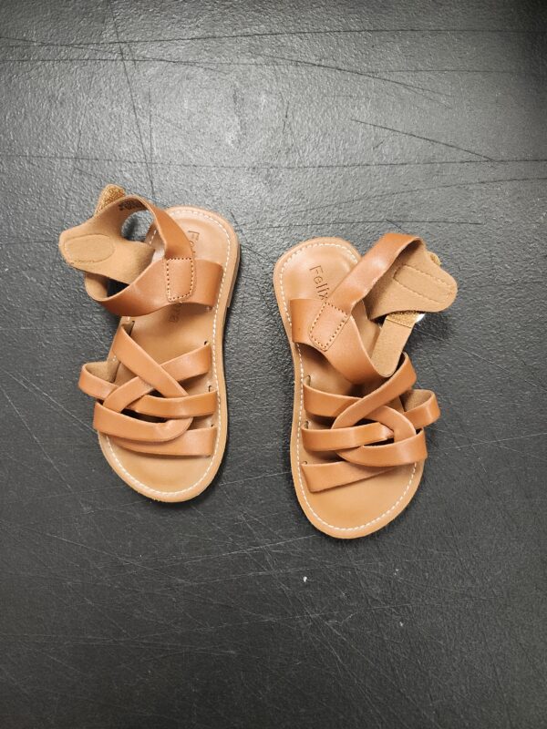 ***USED TODDLER 7***Felix & Flora Toddler Girl Sandals - Little Girl Easter Summer Dress Shoes Lightweight Open Toe Beach Holiday | EZ Auction