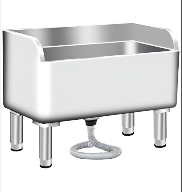 Commercial Floor Mop Sink,Stainless Steel Mop Basin,Floor-Standing Industrial Slop Sink Indoor Outdoor,Laundry Room Slop Sink,Utility Mop Bucket Mop Sink Kitchen Business Garages（31.5*16.1*21.6in) | EZ Auction