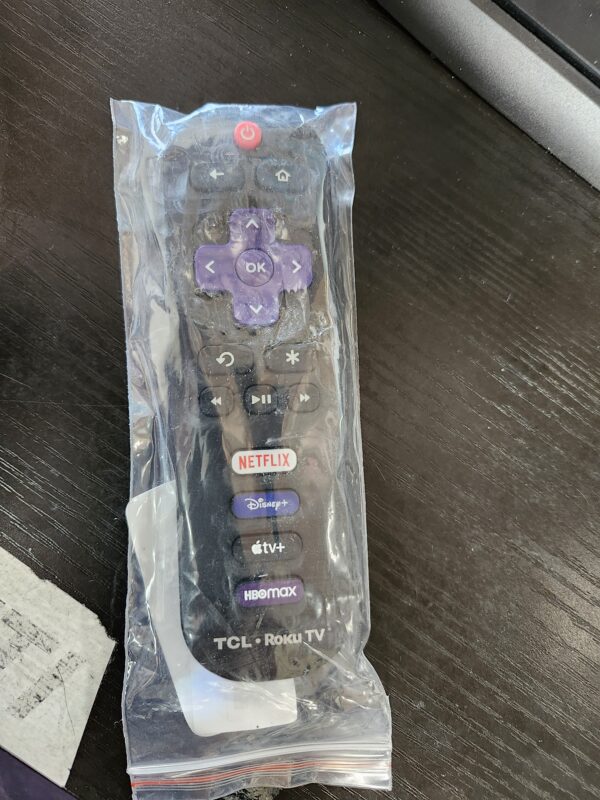 OEM Replacement Remote Control Compatible with All TCL Roku Smart TVs【Only Works with TCL Roku TV, Not for Roku Stick and Roku Box】 (Netflix/Disney Plus/Apple TV+ / HBO Max) | EZ Auction