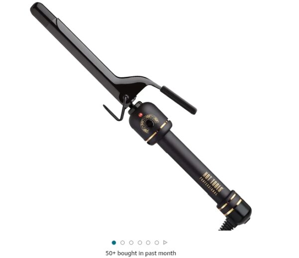 HOT TOOLS Pro Artist Black Gold Curling Iron, 3/4 " Barrel | EZ Auction