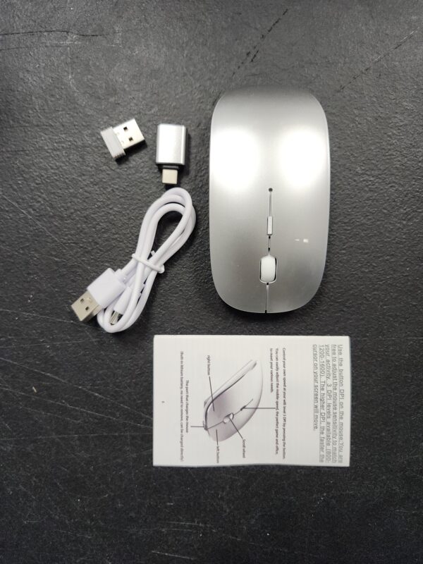 Rechargeable Bluetooth Mouse for Laptop iPad Pro Air MacBook Wireless Mac Chromebook Win8/11 Desktop Computer | EZ Auction