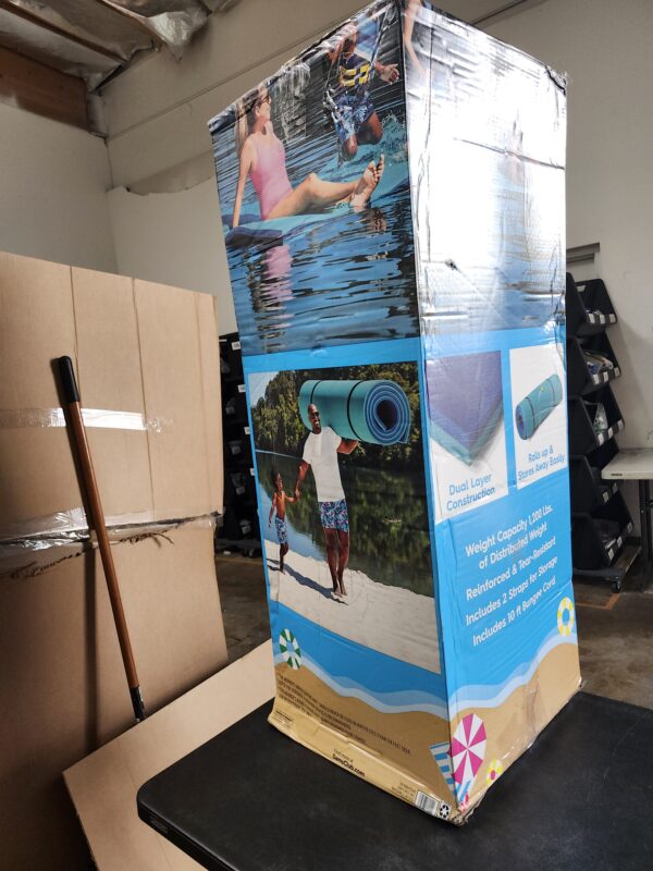 ***USED***Floating Mat - Floating Mat for Lake - Water Mat - Lily Pad Floating Mat for Lake - Floating Water Mat, XPE Floating Island for Kid and Adults | EZ Auction