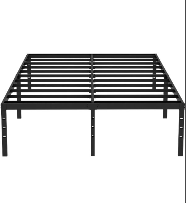 California King Bed Frames, Heavy Duty Metal Platform 18 Inch High Cal Bed Frame, Max 3500lbs Sturdy Metal Support, Underbed Storage, Easy Assembly, No Box Spring Needed, Black | EZ Auction