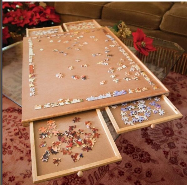 Bits and Pieces –Original Standard Wooden Jigsaw Puzzle Plateau-The Complete Puzzle Storage System | EZ Auction