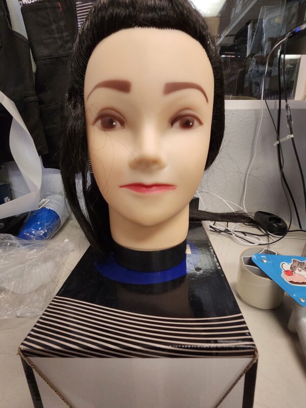 ***PICTURE FOR REFERENCE***26"-28" Long Hair Mannequin Head Synthetic Fiber Hair Hairdresser Practice Styling Training Head Cosmetology Manikin Doll Head with Clamp (6F2026LB0420) | EZ Auction