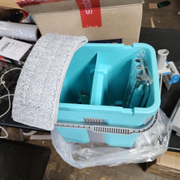 *** USED *** Flat Mop Bucket System - Hand Free Dry Wet Self Wringing Floor Cleaning Kit,360 | EZ Auction