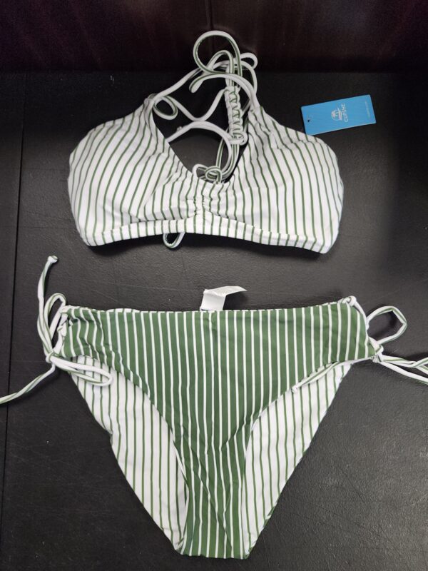 *** LARGE***CUPSHE Women's 2 Piece Bikini Set Back Braided Straps with Reversible Bottom | EZ Auction