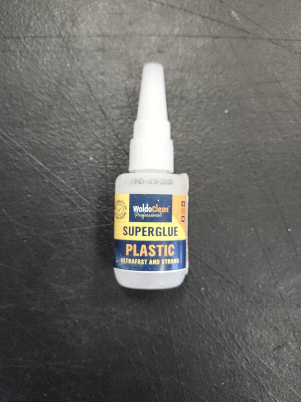 Super Glue for Plastic 25g for instant strength - waterproof, heat-resistant, clear glue with precise nozzle | EZ Auction