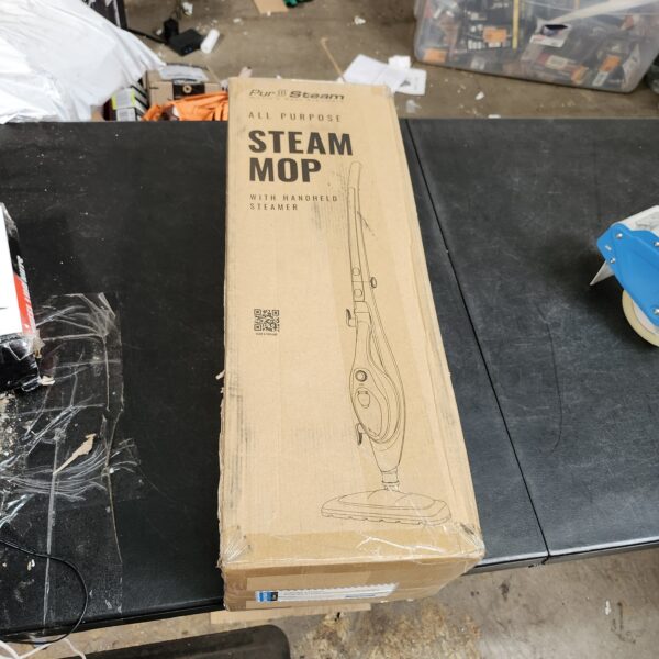 PurSteam 10-in-1 Steam Mop, Floor Steamer with Detachable Handheld Steam Cleaner for Tile, Hardwood Floors | EZ Auction