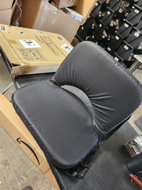 Stadium Seats with Back Support, Folding Bleacher Seat with 20In Cushion, 6 Reclining Positions Bleachers Chairs with Back and Cushion, Multifunctional Floor Stadium Chair for Indoor or Outdoor | EZ Auction